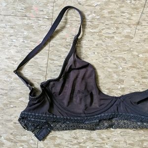 Lace/Sheer Bralette with Underwire